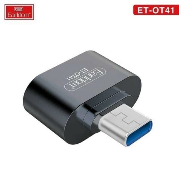 Earldom® OTG Type C to Female USB 3.0 Mini Adapter- Black