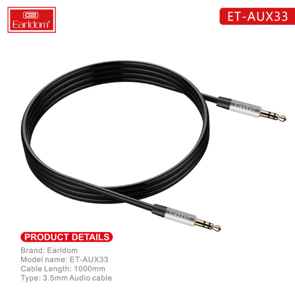 Earldom® Cable Audio Jack 3.5 AUX 1m