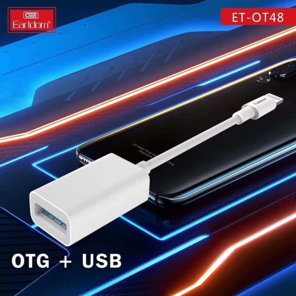 Earldom® OTG Lightning To Female USB 3.0- White - Image 2