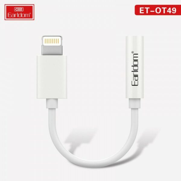 Earldom® Bluetooth to 3.5mm Jack Lightning Power– White