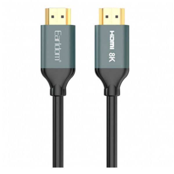 Earldom® ET-W30 HDMI to HDMI v2.1 Cable 8K HD 1.5m- Black