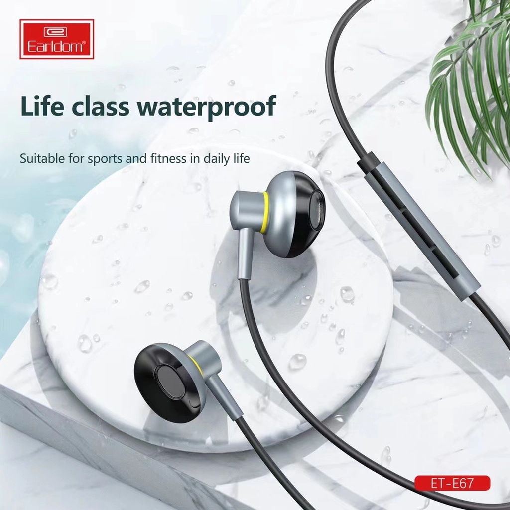 Earldom® ET-E67 Lightning Metal Wired Stereo Earphone– Gray - Image 3