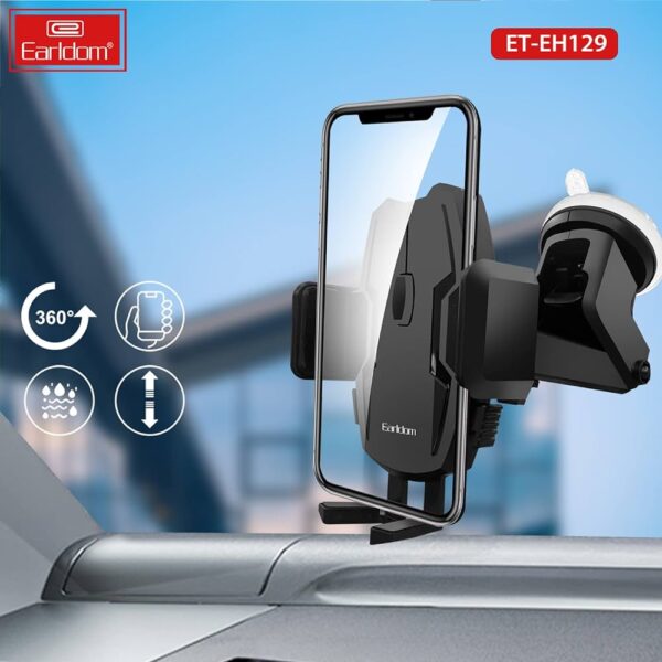 Earldom® Universal Car Holder Suction Cup Bracket- Black - Image 2