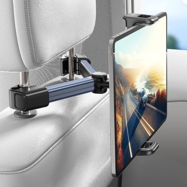 Earldom® Car universal holder for headrest 360 rotation Phone/Tablet- Black - Image 2