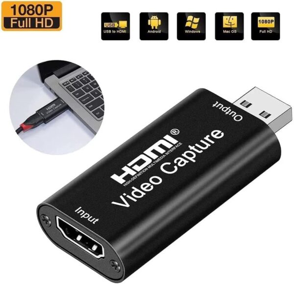 Hyclam® 4K/1080p-60hz HDMI Video Capture Card USB 2.0- Black - Image 2