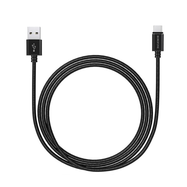 Borofone® magnetic charging data sync cable for USB-C devices 3A aluminum alloy casing 1.2M- Black - Image 2