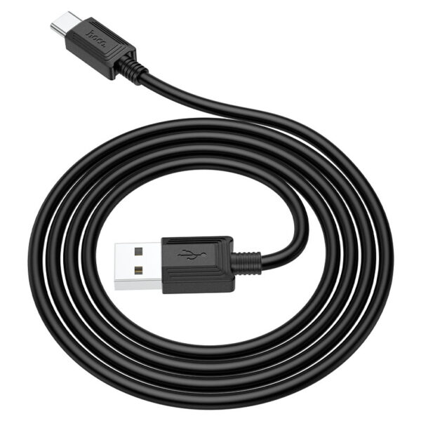 • Hoco® Cable USB to Type-C X73 3A Charging Data sync 1M- Black - Image 2