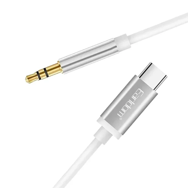 Earldom® AUX28 Type-C to Aux 3.5mm jack cable 1M- White