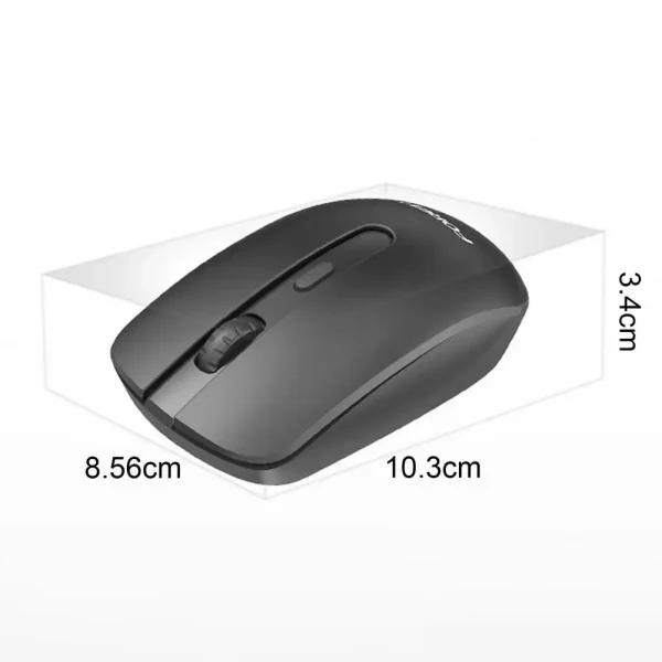 Earldom® FV-180 Wireless Optical 4 Button USB 1600dpi Mouse- Black - Image 3