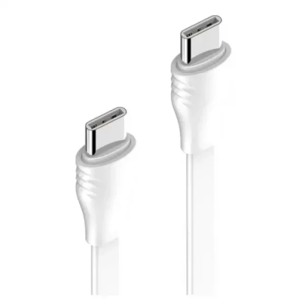 Ldnio® USB Type-C To USB Type-C PD Charge & Date Sync 65W Charging Flat Cable 1M- White