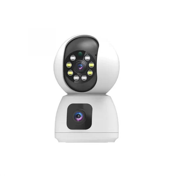 Cloud Storage® Dual Lens Intelligent AI PTZ WIFI Camera 1080p K12- White