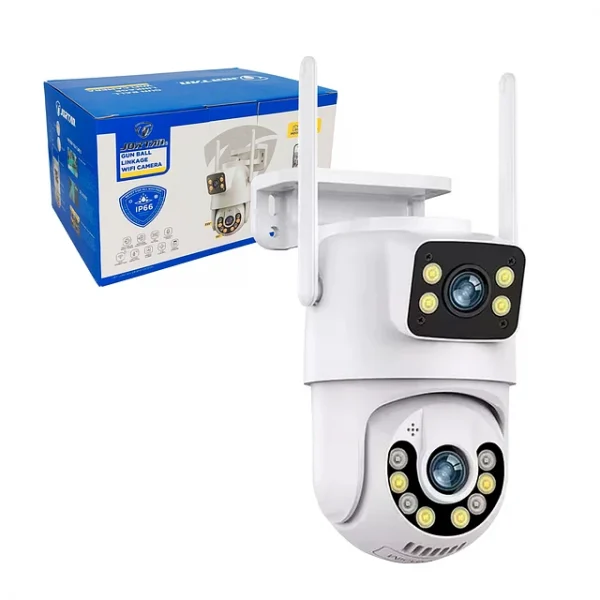 Jordan® Dual Lens IP Camera IP66 1080p 2.4G WIFI/RJ45- White - Image 2