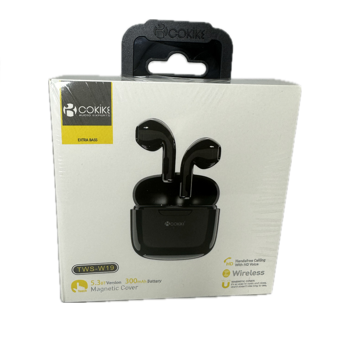 Cokike® TWS-W19 Earphones v5.3- Black - Image 2