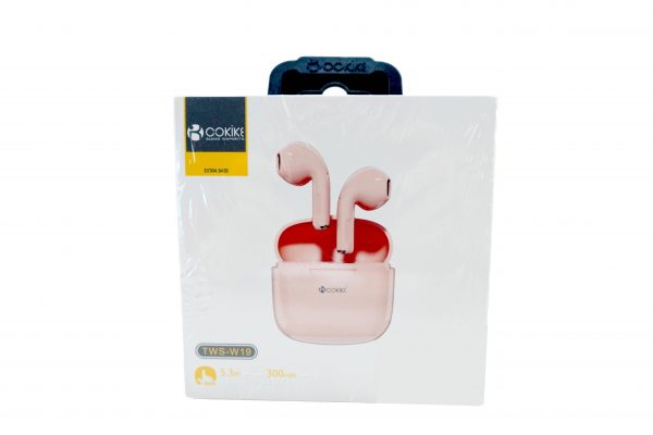 Cokike® TWS-W19 Earphones v5.3 - Pink - Image 2