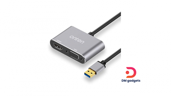 ONTEN® USB 3.0 to HDMI and VGA Adapter, FULL HD. (OTN-5201B)