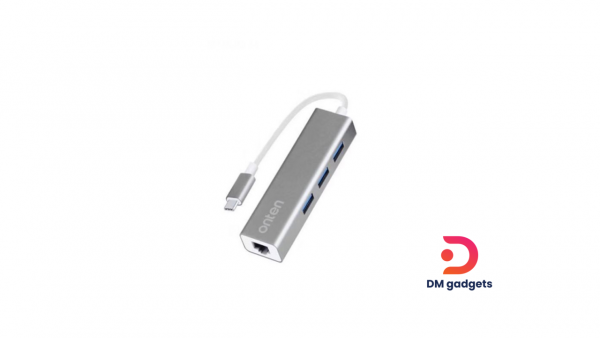 ONTEN®-9595 USB-C to-3-Port Hub with Gigabit Ethernet Adapter