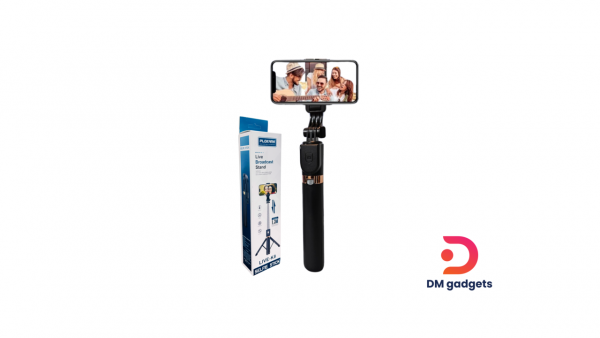 Plokama® LIVE K8 Multifunctional Selfie Stick Tripod with Bluetooth Remote-Black