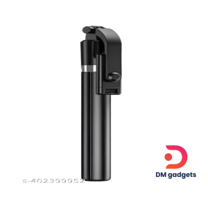 R1L® Long Selfie Stick Tripod Extendable 3 in 1 Alumin with Bluetooth Remote 270 Degree Rotation-Black