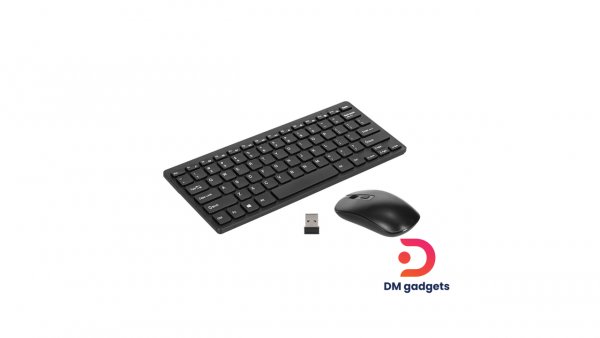 DM® Combo KM901 Combo 2.4G Wireless Keyboard Mouse Mini 78 Keys and Portable Office Combo Mouse