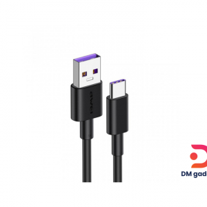 awei® CL-77T 5A USB to USB-C / Type-C Interface Smart Fast Charge TPE Data Cable, Cable Length: 1m (Black)