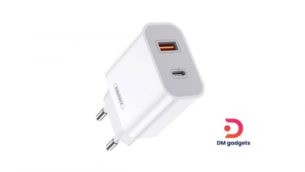 Remax® RP-U68-EU 20W PD+QC Dual Wall Charger-White