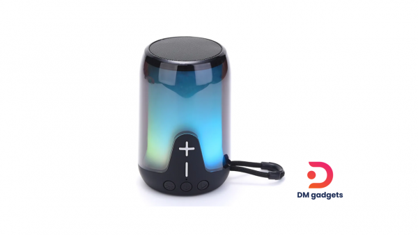 TG®TG652 Mini Bluetooth Speaker with Deep Bass Stereo Sound RGB Pulse Light Party box/Black