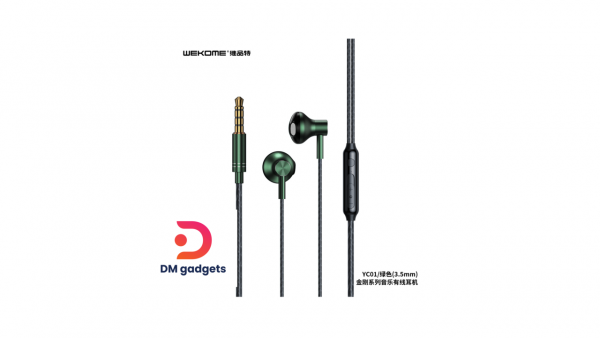 WEKOME® YC01 King Kong Wired Earphone Tupe-C Black-green