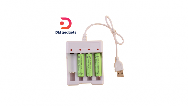 DM® 2000mAh AA Batteries, With USB Dedicated Charger