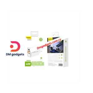 Pavareal®K72 40W EU 3-port charger USB+TYPE-C+TYPE-C PD20W Super Charging Adapter