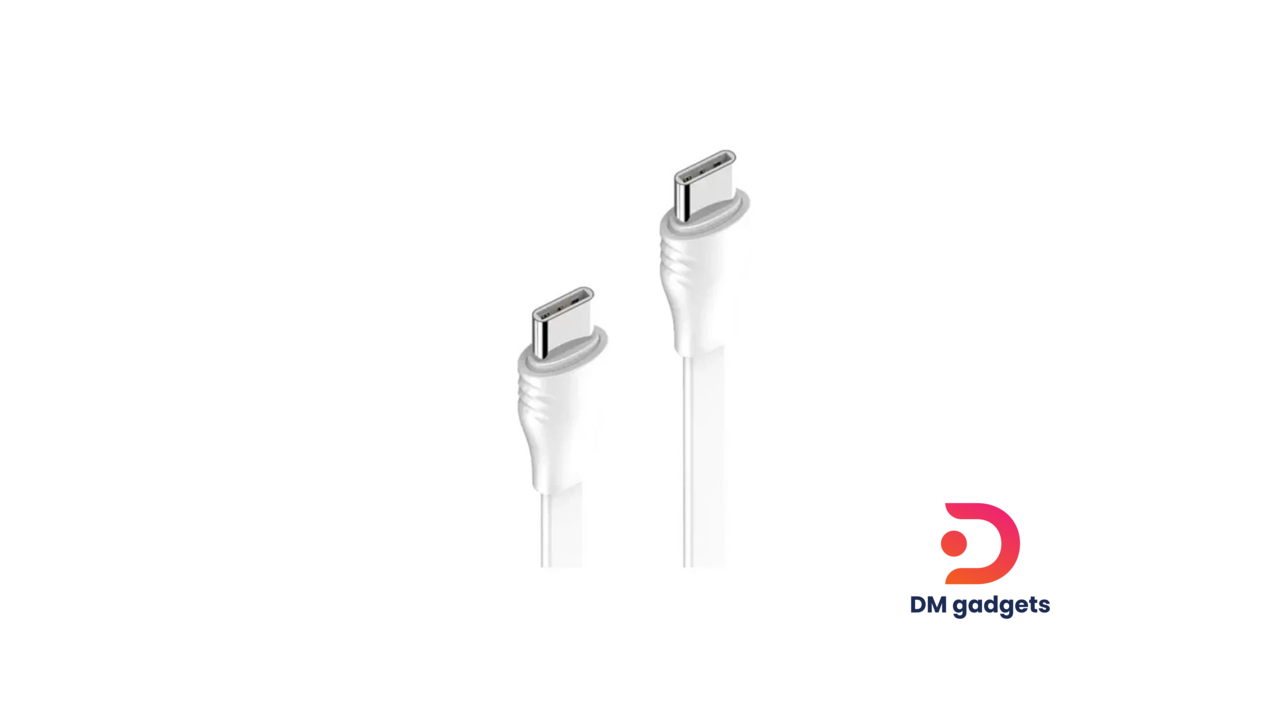 Ldnio® USB Type-C To Type-C PD Charge & Date Sync 30W Charging Flat Cable 1M- White