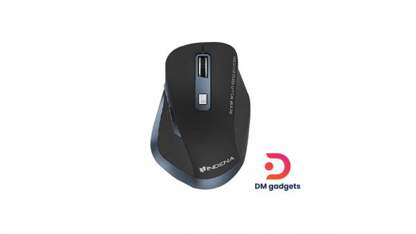 INDENA® G-528 Rechargeable Wireless Optical Mouse | 5 Button Silent Click | Dpi multi-Range | Adjustable Dpi-Grey