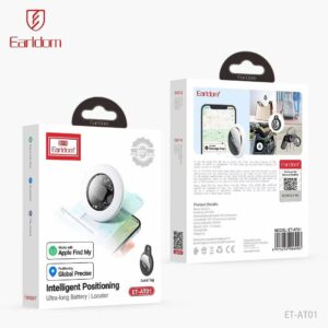 Earldom® Airtag Apple Find My Network Intelligent Positioning Locator (Case Included)- White