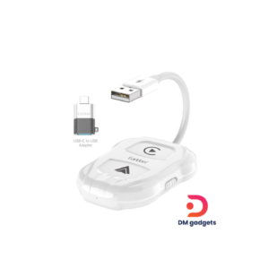 Earldom® CP01 Plug and Play 2in1 with Type-C to USB Adapter Wireless CarPlay Adapter – For Android-Ios