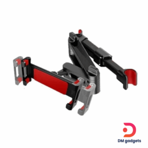 DM® Stable Tablet Support Stand for Car Headrest – Red-Black