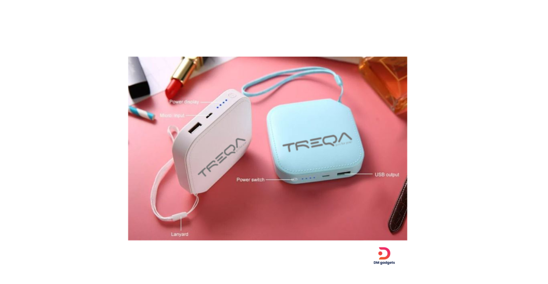 Treqa®TR-953 Power Bank 6000Mah Quick Charge-White