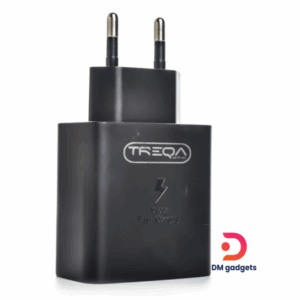 Treqa® CH-9051 Super-fast 35W 2-port wall charger + cable (Type-c to Type-c)-Black