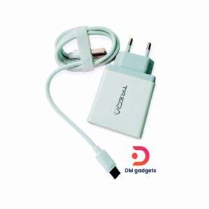 Treqa®CS-238-C USB 38W (PD20W+QC18W) Charger with Type-C Cable-Light Blue