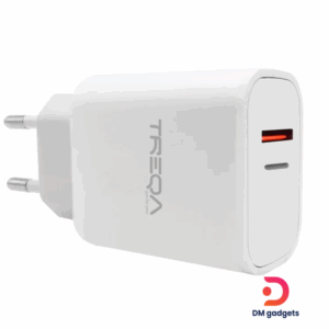 Treqa®CS-238-C USB 38W (PD20W+QC18W) Charger with Type-C Cable-White