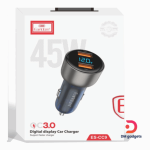 Earldom®ES-CC9 Digital Display Car Charger 45W -Black