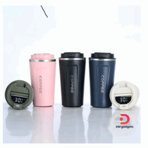 BYS-HOUSE®LED 510ml Coffee Mug Temperature Display Digital Vacuum Stainless Steel-Black