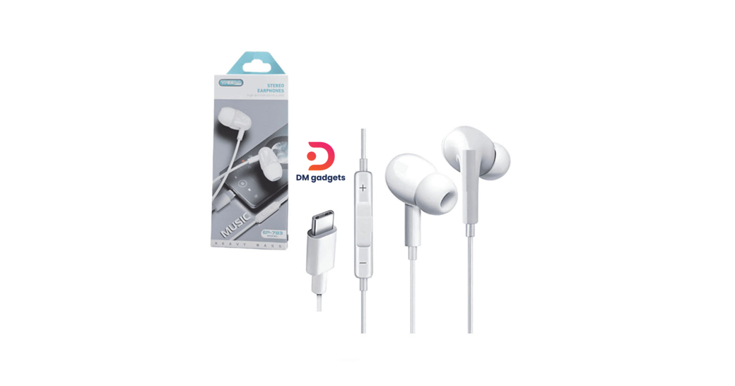 Treqa®EP-783 Stereo Earphones Type-C - White