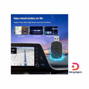 Acodo®Wired to Wireless 2in1 Carplay Dongle Android Auto Adapter -Black