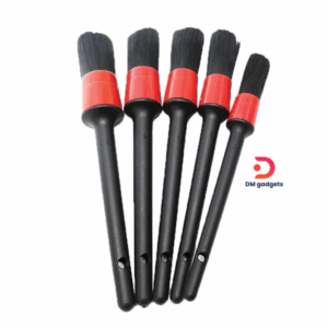 DM®Car Cleaning Brushes Set 5 pcs – Black-Red