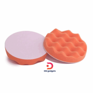 DM® Sponge for cleaning & polishing car- Κυματοειδές Σφουγγάρι Γυαλίσματος Αυτοκινήτου 18cm-Orange