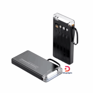 S106®Powerbank – 10.000mah with 4 built-in charging cables – Black