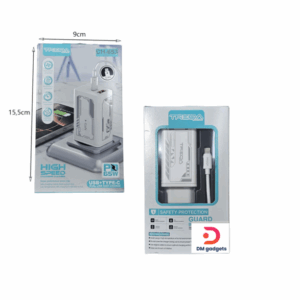 Treqa®CH-653 PD 65W – USB and Type-C – Fast Charger-White