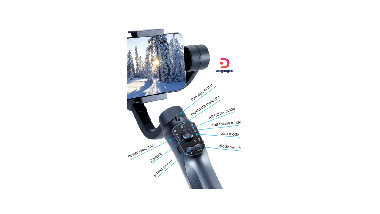 F10®Pro Gimbal image stabilizer for smartphones -Black - Image 2