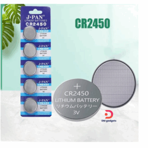 J-PAN®CR-2450 Lithium 3V Batteries 5 Pcs