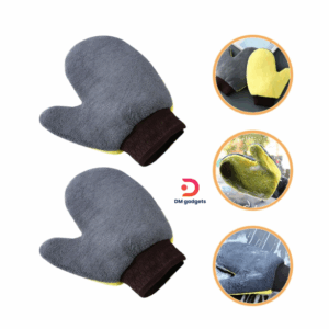 Carfans® CF13103 Car Wash Gloves Detailing Microfiber Grey-Yellow