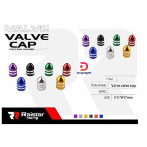Raistar®Racing Tire Valve 4xCaps-set-R-Z17103-4U-140520 -Red-Silver